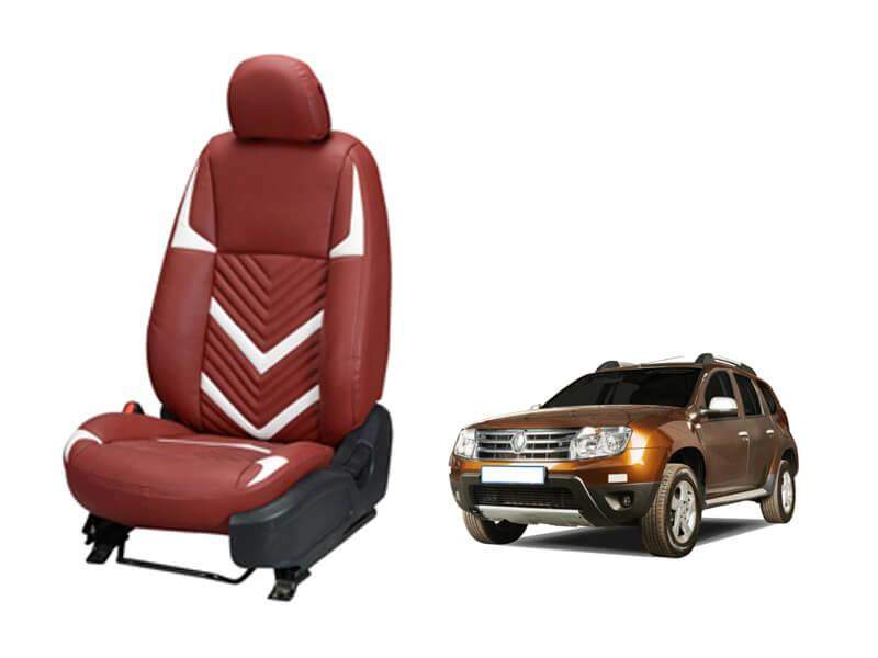 Renault Duster Old Zig Zag SERIES 3D CUSTOM ART LEATHER CAR SEAT COVERS