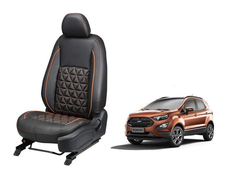 Ford EcoSport (2017) and Onward Nappa Leather Seat Cover in Diamond-Cut Series