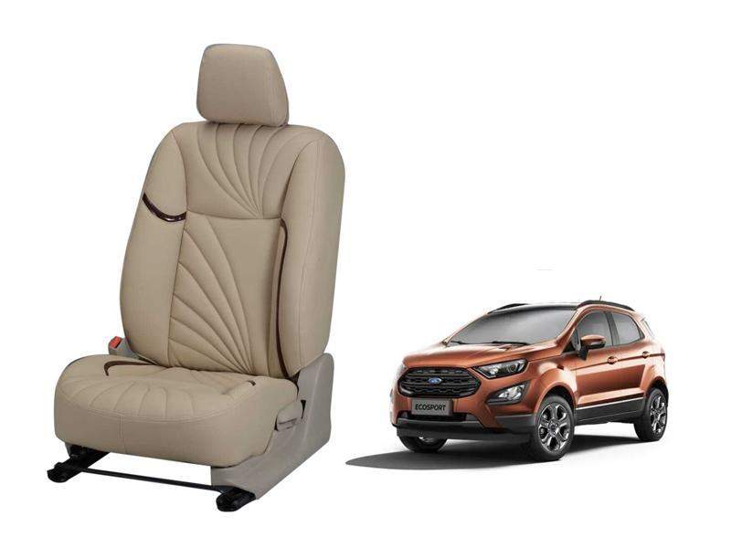 Ford EcoSport (2017) and Onward Nappa Leather Seat Cover - Dove Design