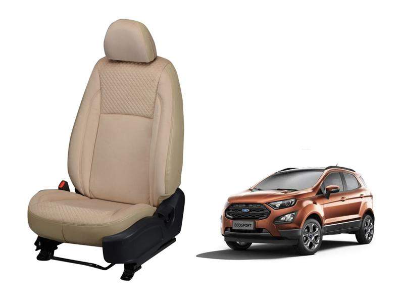 Ford EcoSport (2017) and Onward Full Bucket Seat Cover - Velvet Series | DriveStylish