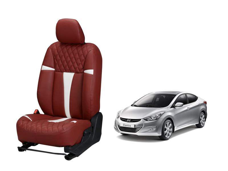 Hyundai Elantra Art Leather Seat Cover - Racing Design