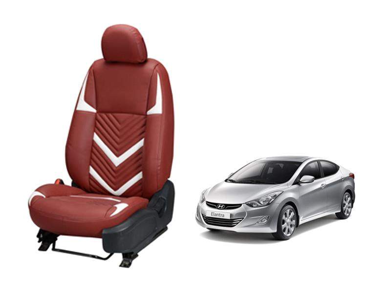 Hyundai Elantra Art Leather Seat Cover in Zig-Zag Design