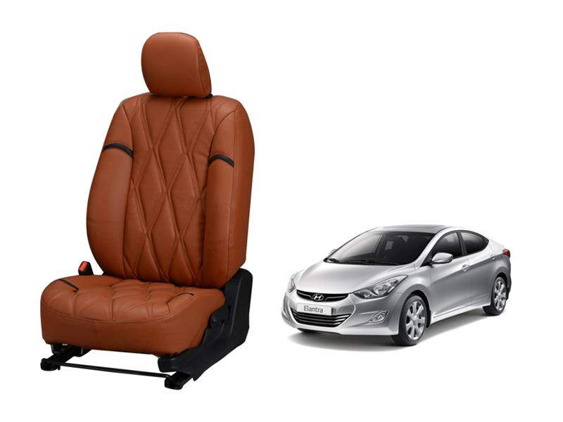 Hyundai Elantra Nappa Leather Seat Cover - Kite Design