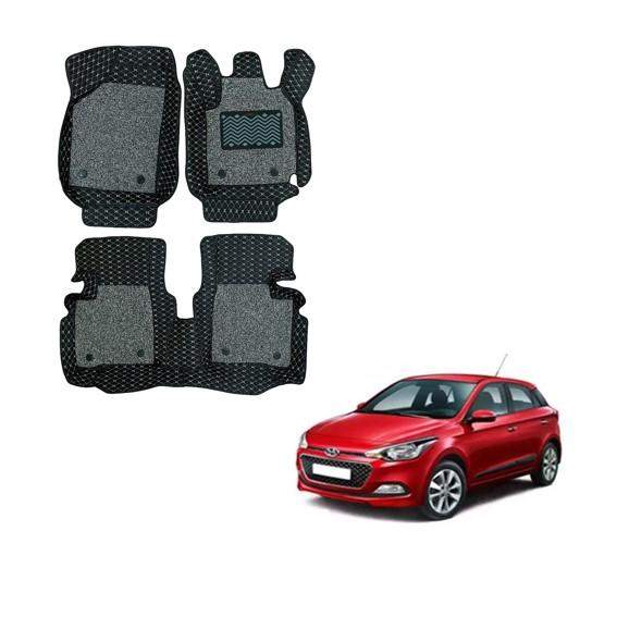 Hyundai Elite i-20 (2014-17) Illustrious Foot Mats - Black/Grey Colour