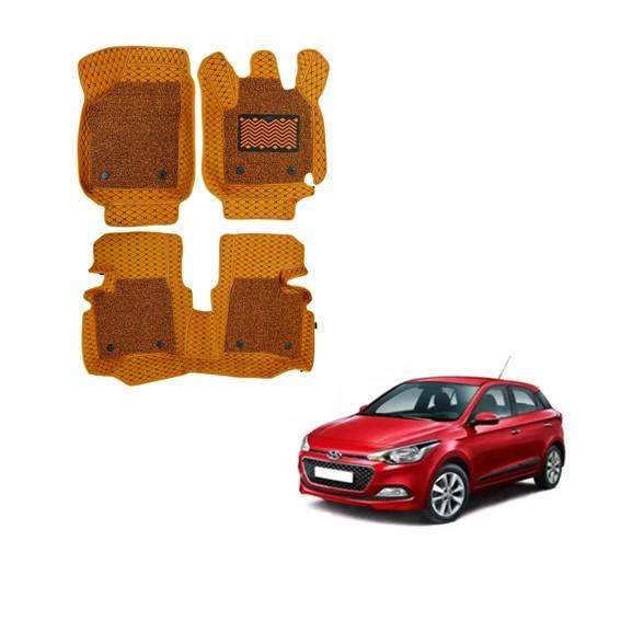 Hyundai Elite i-20 (2014-2017) Attractive 7D Mat Carpet - Tan Colour