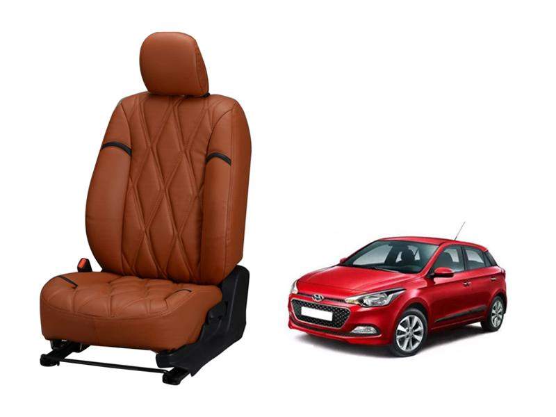 Hyundai Elite i-20 (2014-2017) Nappa Leather Seat Cover - Kite Design