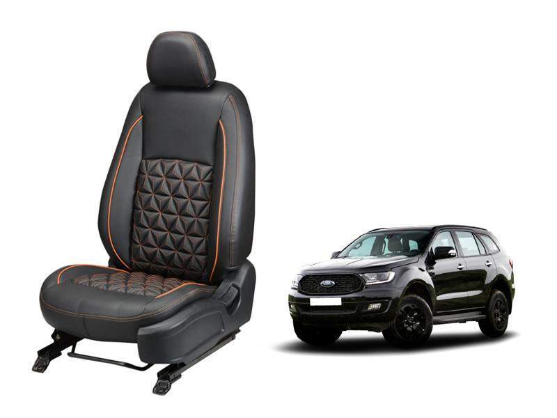 Ford Endeavour (2017) and Onwards Nappa Leather Seat Cover in Diamond-Cut Series