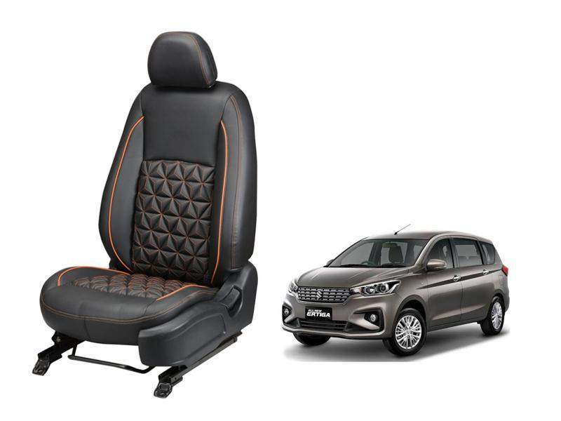 Maruti Suzuki Ertiga 2018 Diamond Series 3D Custom Nappa Leather Car Seat Covers