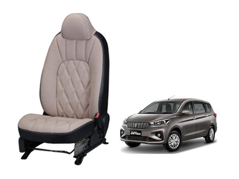 Maruti Suzuki Ertiga 2018 onwards Threading SERIES 3D CUSTOM ART LEATHER CAR SEAT COVERS