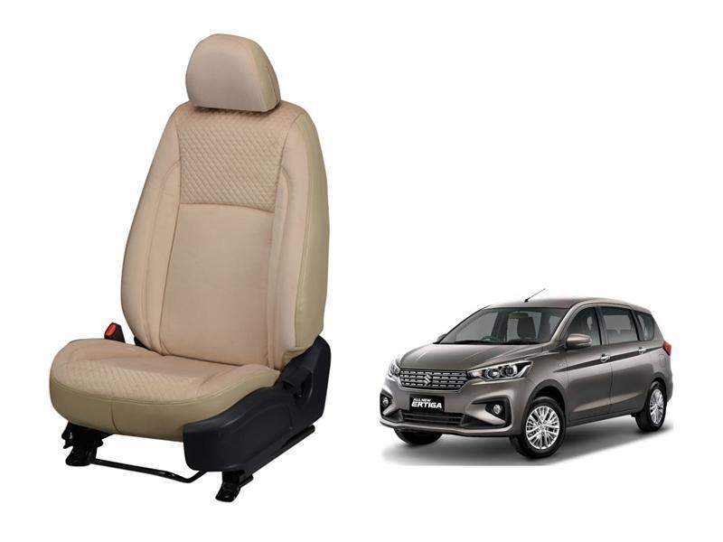 Maruti Suzuki Ertiga 2018 onwards Velvet SERIES 3D CUSTOM ART LEATHER CAR SEAT COVERS