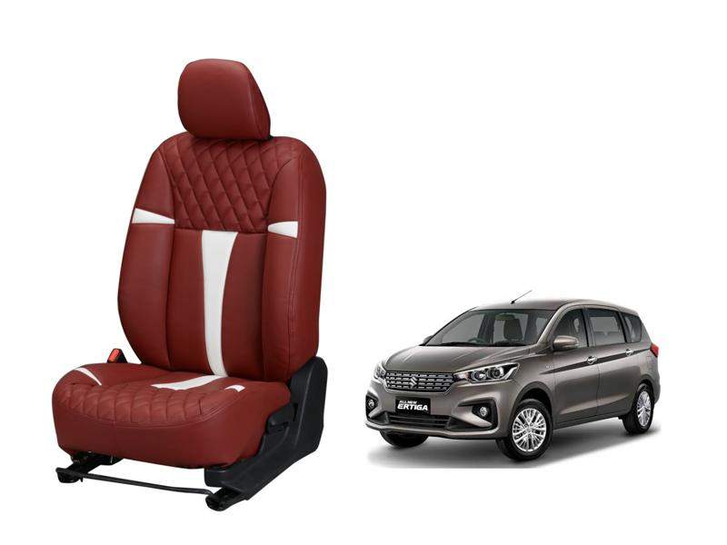 Maruti Ertiga 2018 Racing series 3D Custom art leather car seat covers