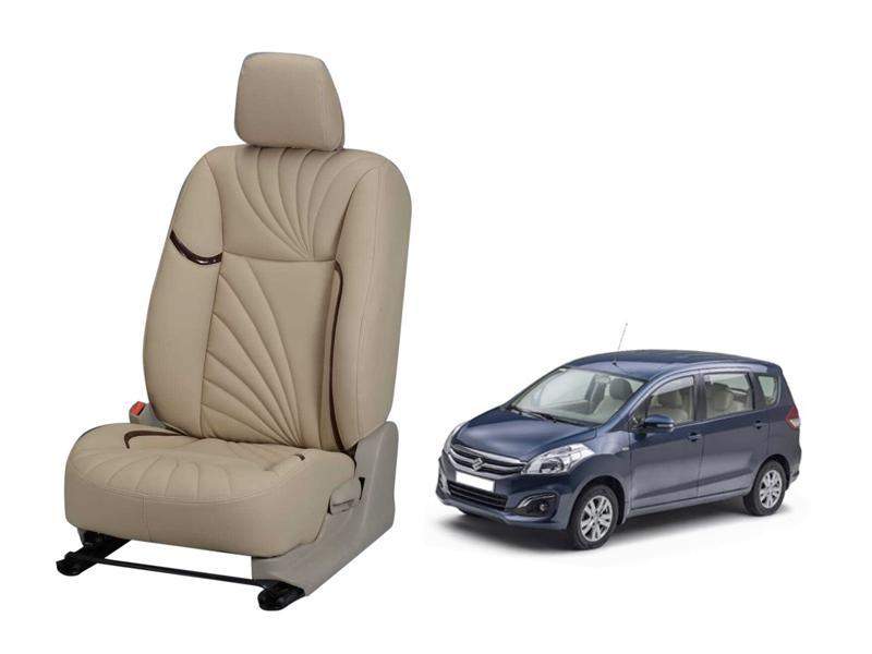 Maruti Suzuki Ertiga Dove Series 3D Custom Nappa Leather Car Seat Covers