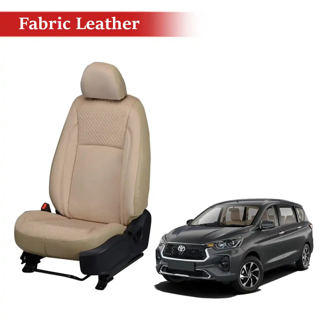 Toyota Rumion Fabric and Custom-Fit Leather Seat Cover