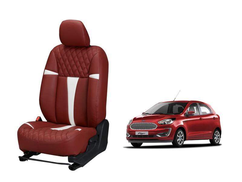 Ford Figo Art Leather Seat Cover - Racing Design | DriveStylish