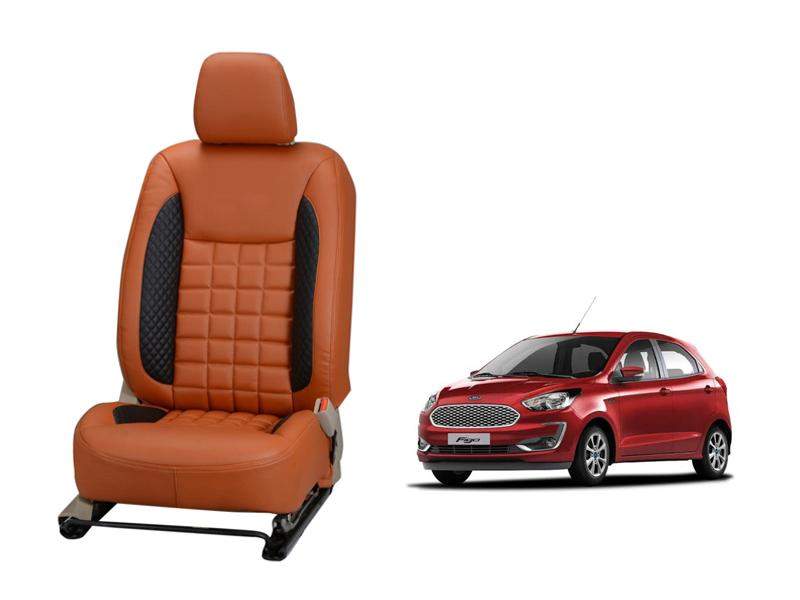 Ford Figo Nappa Leather Seat Cover - Prizm Design | DriveStylish