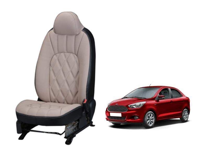 Ford Figo Aspire Art Leather Seat Cover - Threading Design