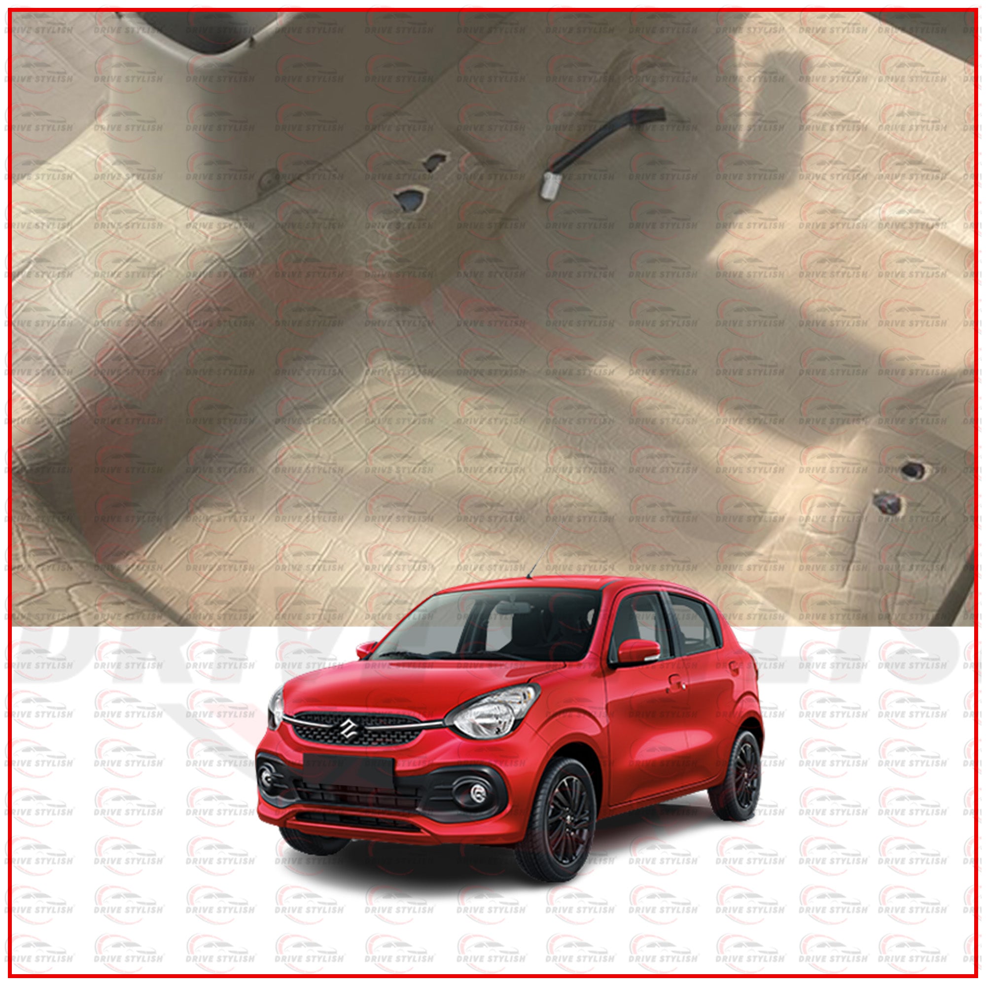 Floor Lamination For Celerio | Carpet Roll | PU Sheet With Anti-Skid Texture