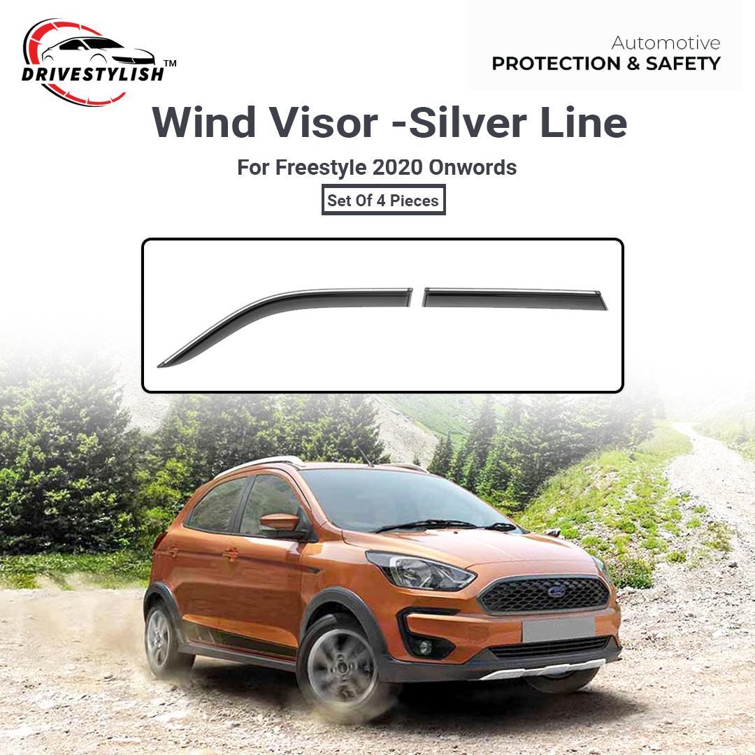 Ford Freestyle Wind Visor – Silver Line