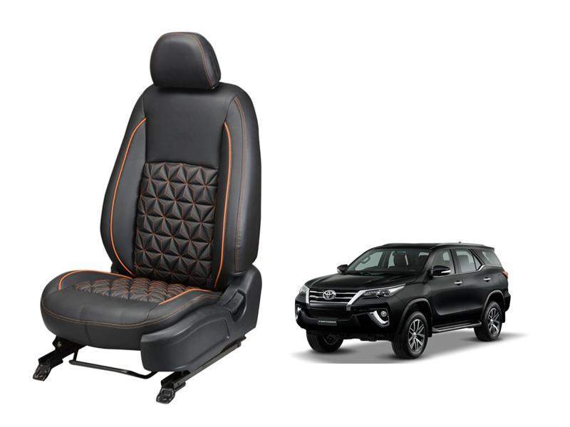 Toyota Fortuner 2016 Diamond Series 3D Custom Nappa Leather Car Seat Covers