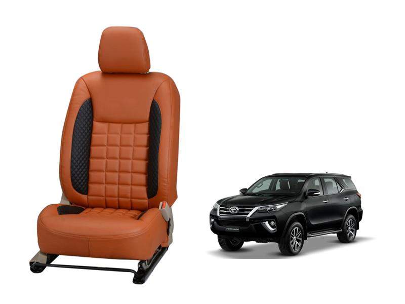 Toyota Fortuner 2016 Prism Series 3D Custom Nappa Leather Car Seat Covers