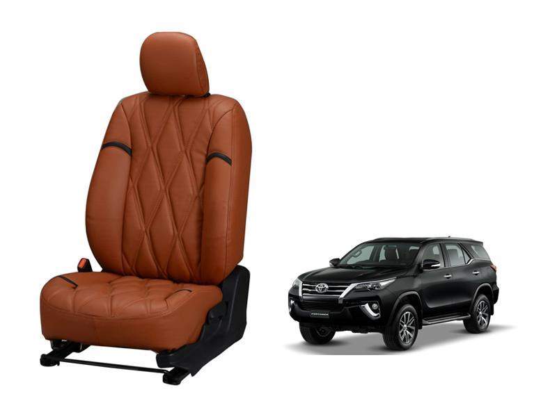 Toyota Fortuner 2016 Kite Series 3D Custom Nappa Leather Car Seat Covers