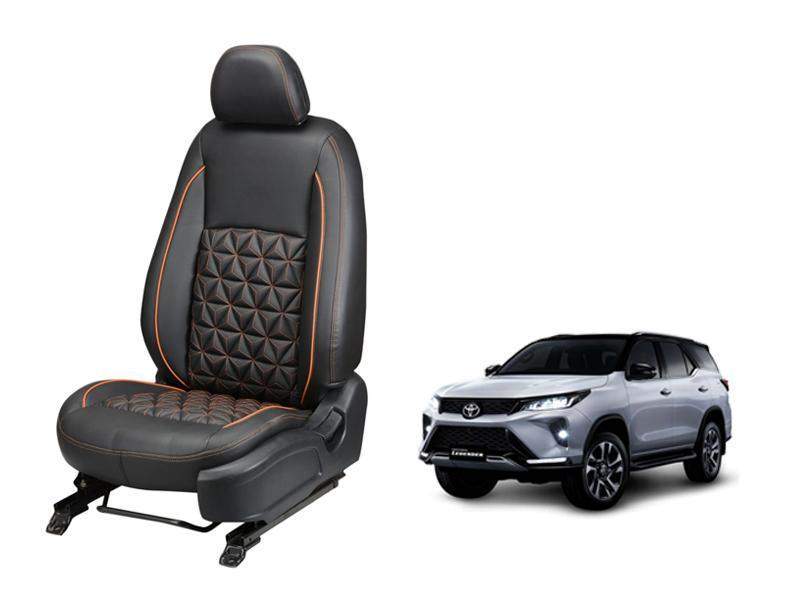 Toyota Fortuner Legender Nappa Leather Seat Cover in Diamond-Cut Series