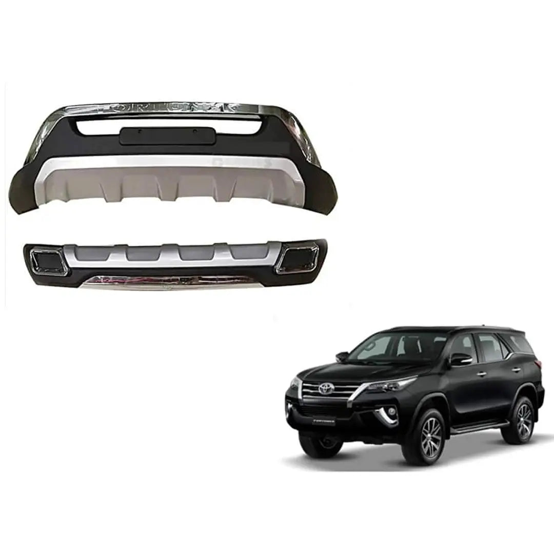 Front and Rear Bumper Protector for Toyota Fortuner 2016