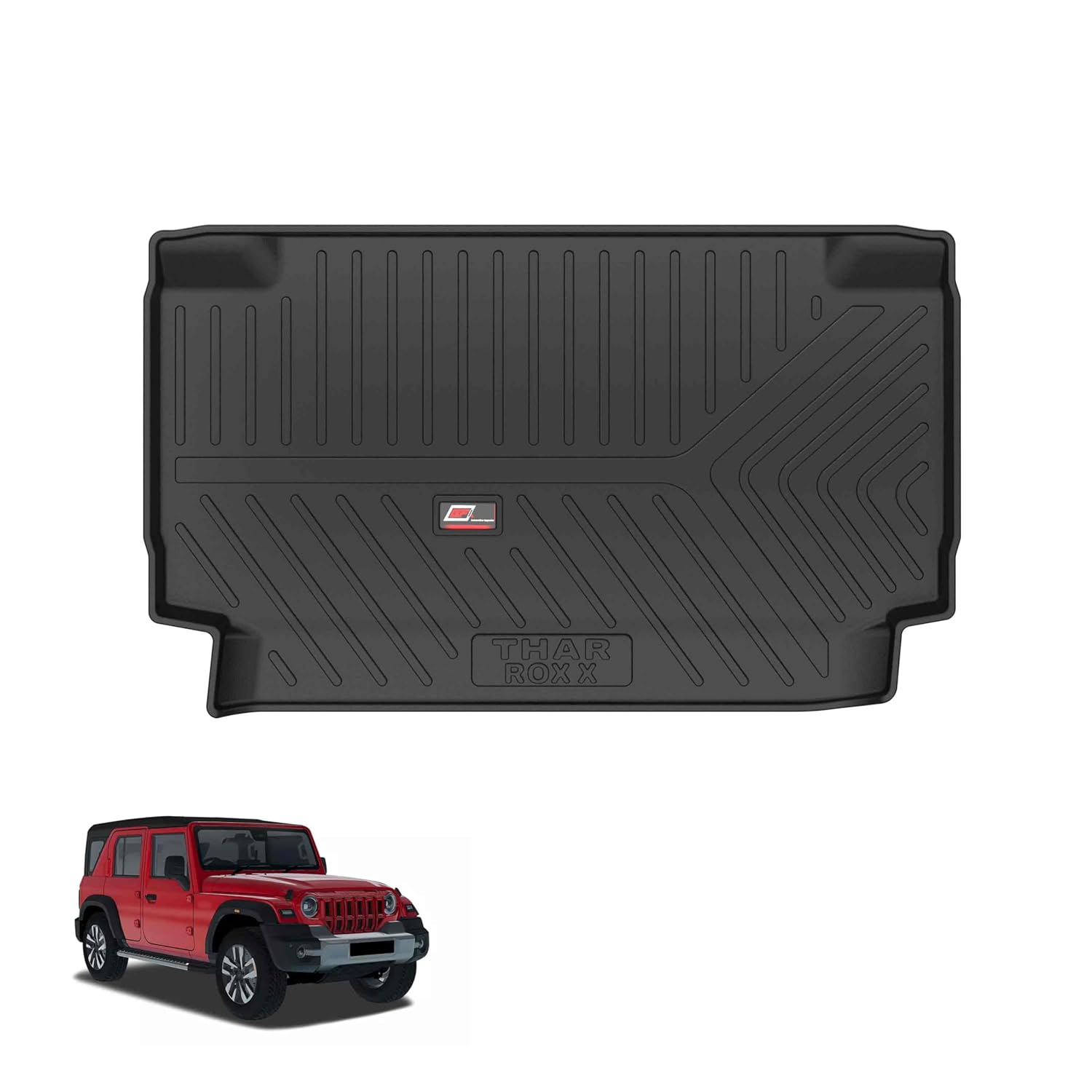 Gfx Car Mats Premium Life Floor Mats For Thar Roxx 2024 Onwards, Set Of 3 Pcs || Trunk Mate