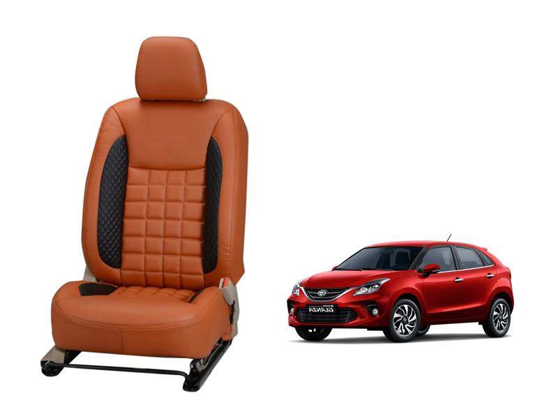 Toyota Glanza Prism Series 3D Custom Nappa Leather Car Seat Covers