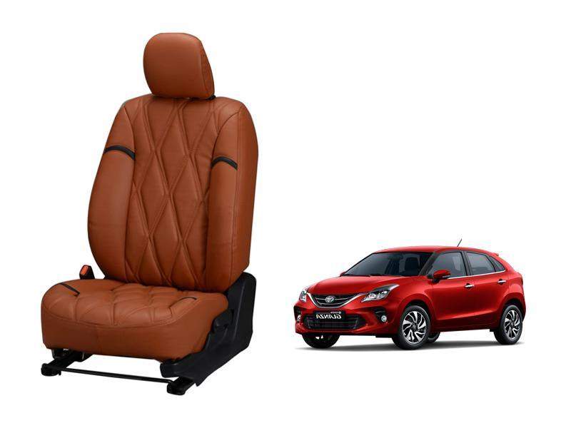 Toyota Glanza Kite Series 3D Custom Nappa Leather Car Seat Covers