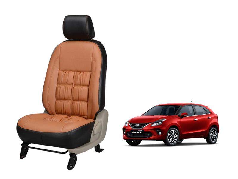 Toyota Glanza Comfort Series 3D Custom Stallion Leather Car Seat Covers