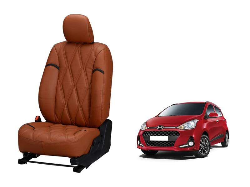 Hyundai Grand i-10 Nappa Leather Seat Cover - Kite Design