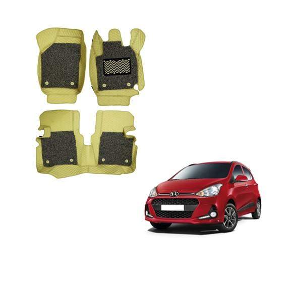 Hyundai Grand i-10 Spacious Floor Mats - Beige Colour