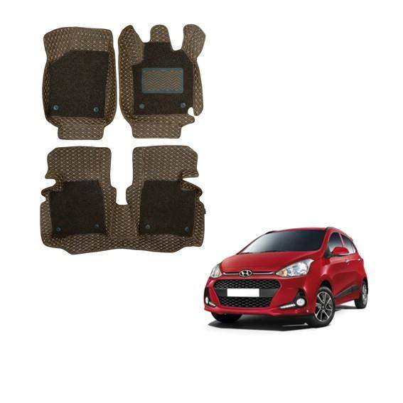 Hyundai Grand i-10 Deluxe 7D Boot Mat - Brown Colour