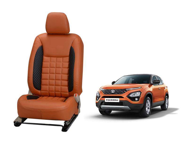 Tata Harrier Prism Series 3D Custom Nappa Leather Car Seat Covers