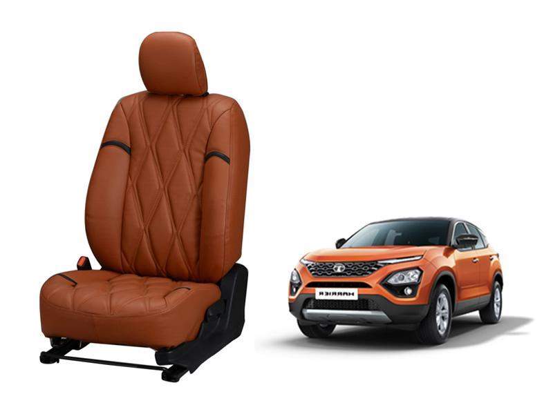 Tata Harrier Kite Series 3D Custom Nappa Leather Car Seat Covers