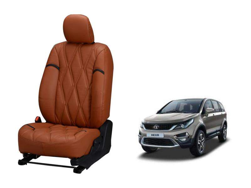 Tata Hexa Kite Series 3D Custom Nappa Leather Car Seat Covers