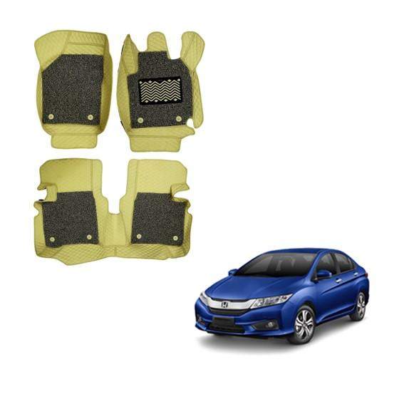 Honda City (2014) Illustrious 7D Floor Mats - Beige Colour