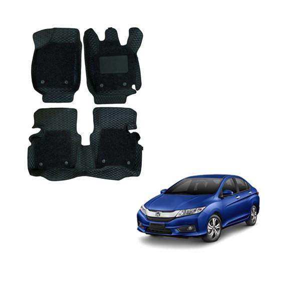 Honda City (2014) Deluxe Foot Mattress - Black Colour