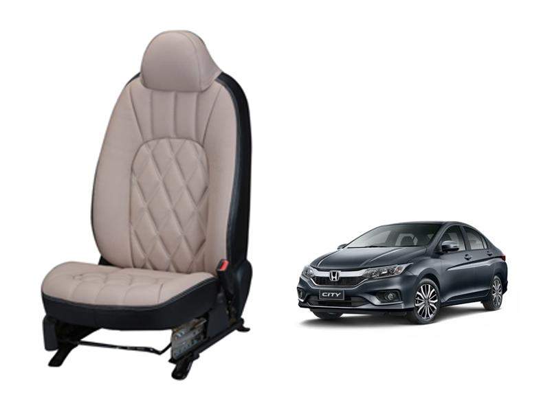 Honda City (2017) Art Leather Seat Cover - Threading Design