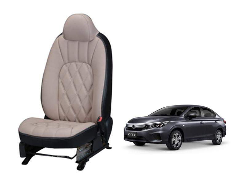 Honda City (2020) Art Leather Seat Cover - Threading Design