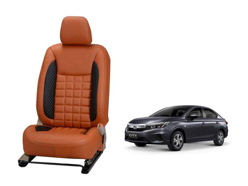 Honda City (2020) Nappa Leather Seat Cover - Prism Design