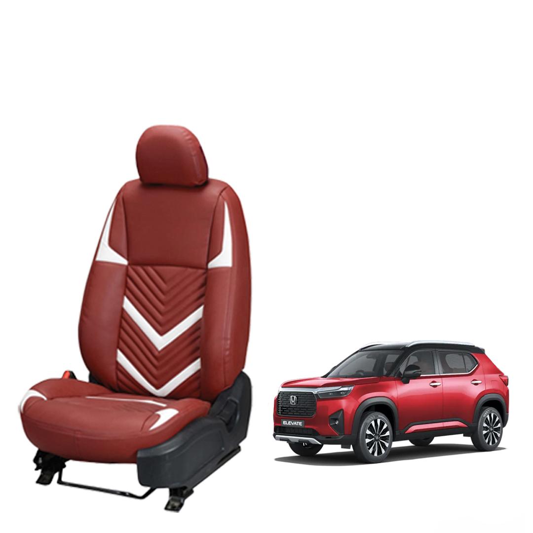 Honda Elevate Art Leather Seat Cover in Zig-Zag Design