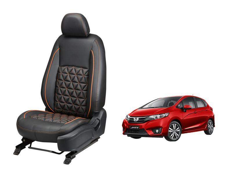 Honda New Jazz Nappa Leather Seat Cover in Diamond-Cut Series