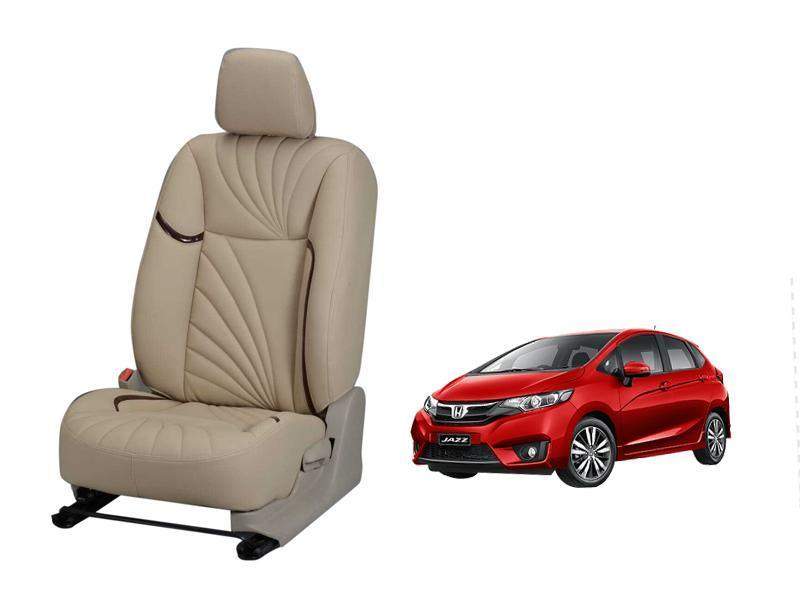 Honda New Jazz Nappa Leather Seat Cover - Dove Design