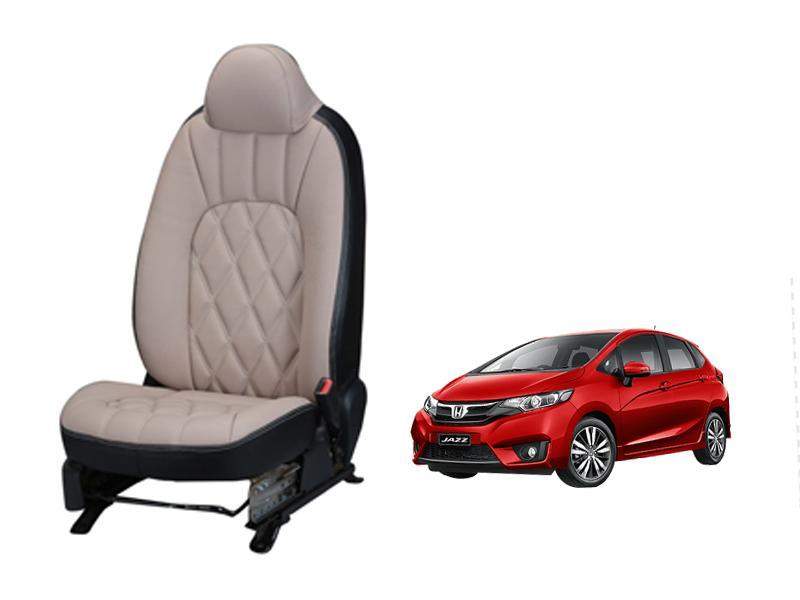 Honda New Jazz Art Leather Seat Cover - Threading Design