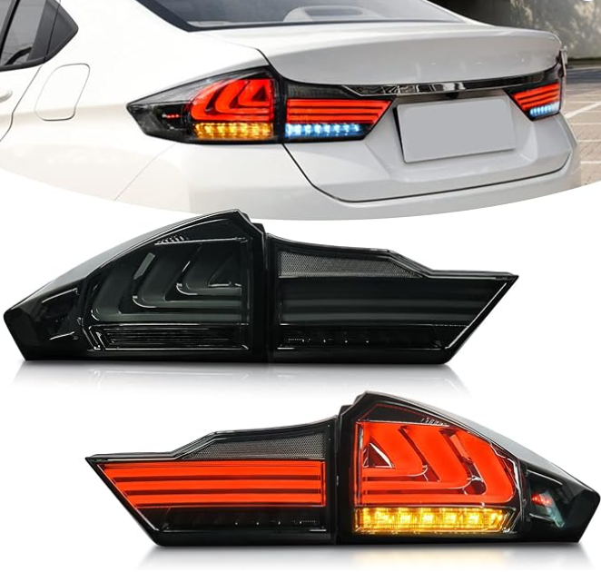 Honda City LED Tail Lights with BMW Rear Lights Design