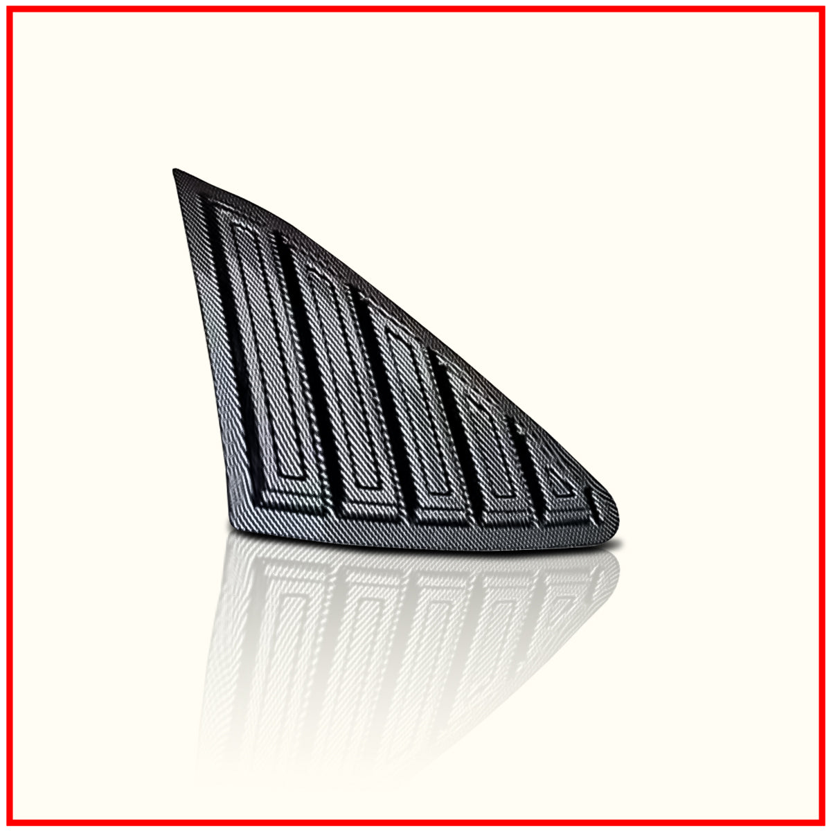 Hycross Rear Window Side Louvers || Carbon Fiber And Glossy Black Finish