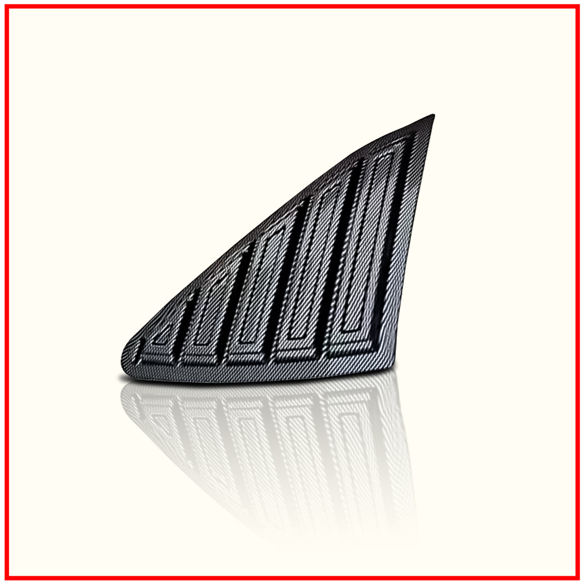 Hycross Rear Window Side Louvers || Carbon Fiber And Glossy Black Finish