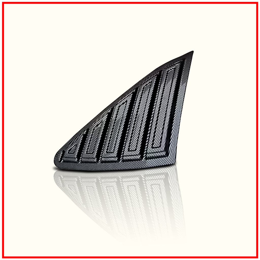 Hycross Rear Window Side Louvers || Carbon Fiber And Glossy Black Fini